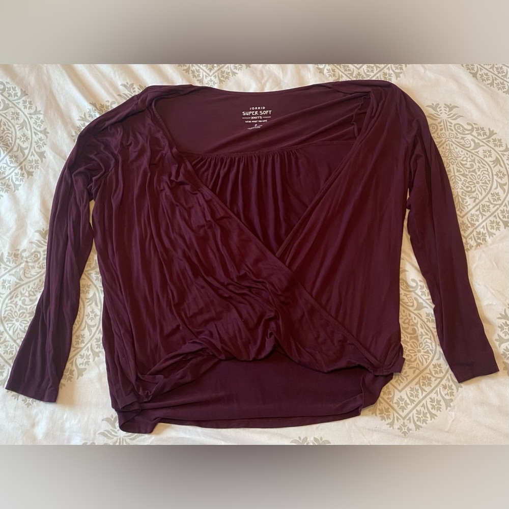 Torrid super soft knit shirt. Flowy and open front.